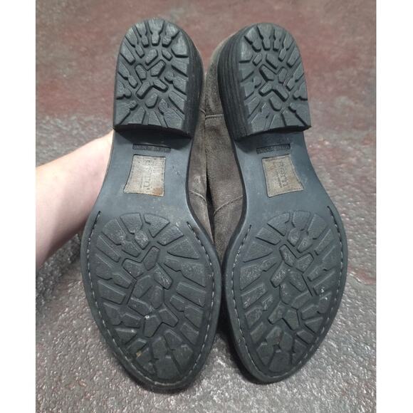 Born Women Kerri Avola Ankle Boots US 8 M brown leather suede low heel zipper - Picture 7 of 10